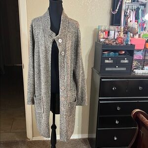 Brown Women's Sweater Cardigan